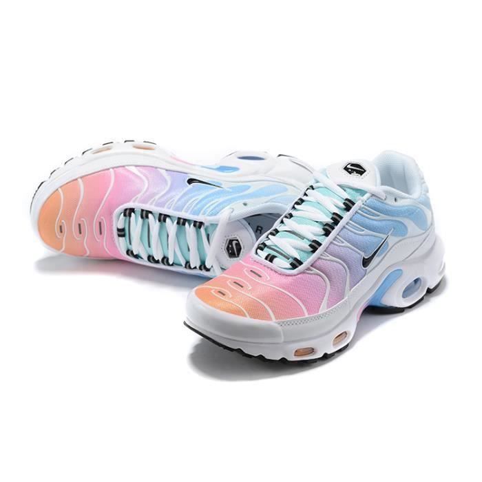 Nike tn blanche et rose hotsell