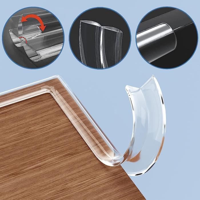 Aongray Bande Autocollante En PVC Flexible En Forme De U - 5 M X 15 Mm