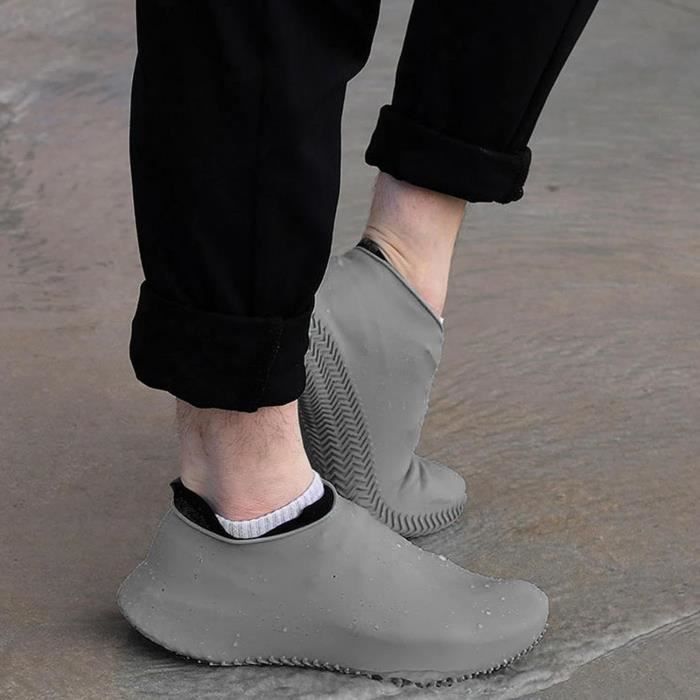 Fulenyi Protège-Chaussures d'extérieur - Couvre-Chaussures en Silicone  imperméables pour l'extérieur