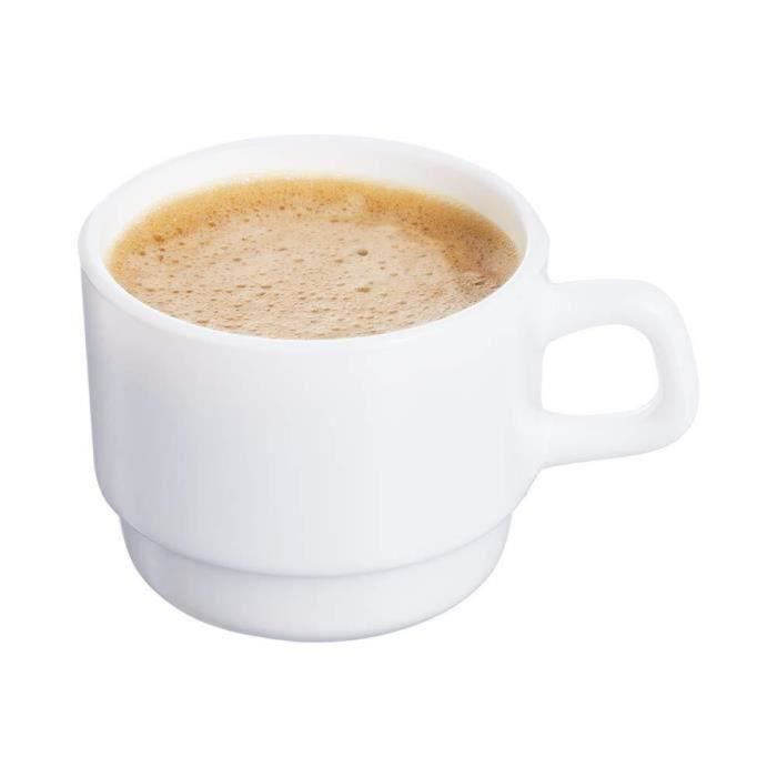 Tasses à Café Empilables Feriany – Lot De 12, 200 Ml, En Polypropylène, Pour 12 G De Café Et 200 Ml D’eau