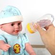Atyhao mangeoire pour bébé Biberon en silicone de 90 ml pour bébé tout-petit avec cuillère mangeoire à céréales pour HB014-3