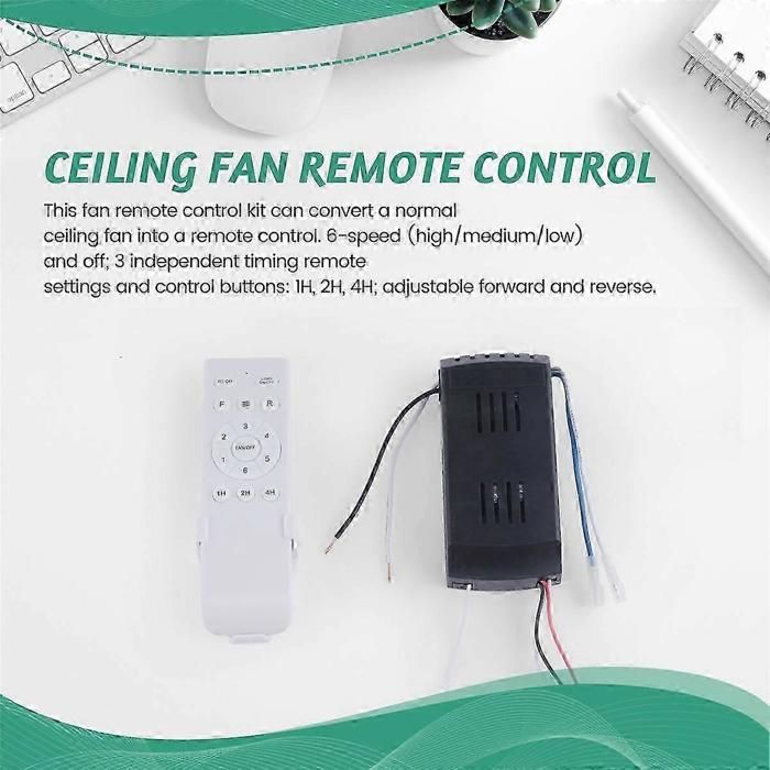 Télécommande Universelle Pour Ventilateur - RM-F900MK - Compatible Avec La Plupart Des Modèles, 2 Piles AAA (non Fournies)