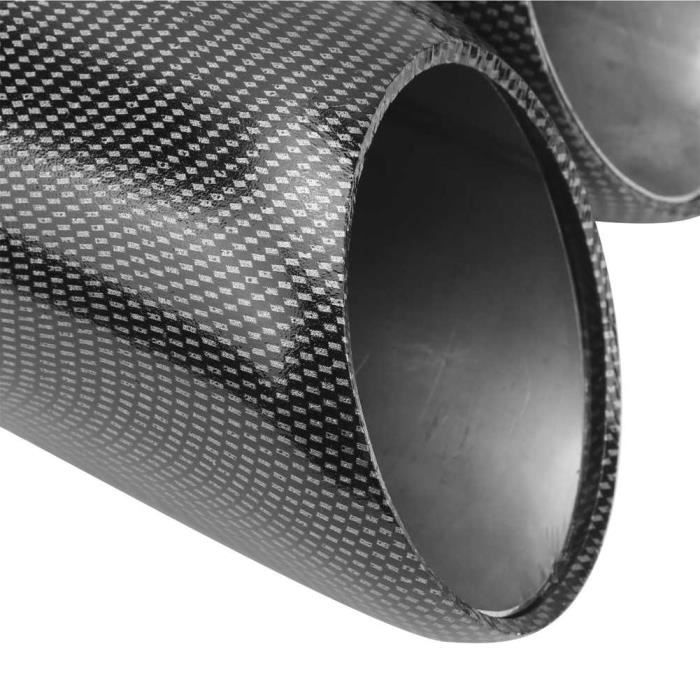 ARAMOX tuyau d'échappement Embout d'échappement à double tuyau de style  fibre de carbone entièrement soudé ensemble en acier - Cdiscount Auto