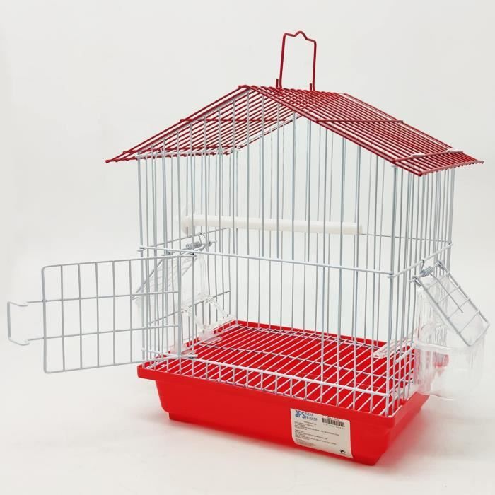 Cages À Oiseaux - Petite Cage Oiseau Canaris Grand Métal Mangeoire Abreuvoir  Sauteur Couleur Aléatoire Bps-12028 - Cdiscount Animalerie