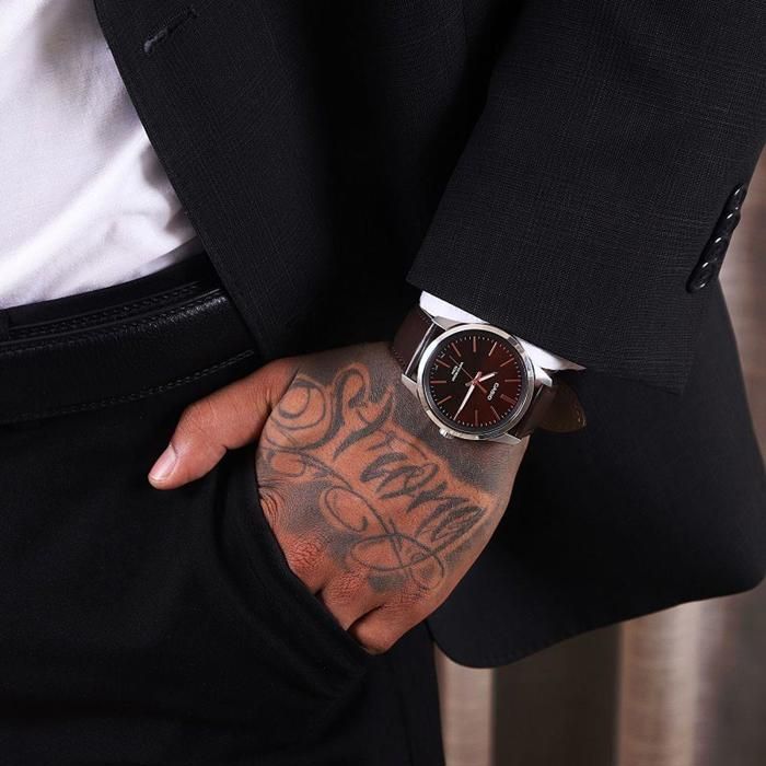 Montre casio outlet bracelet cuir marron