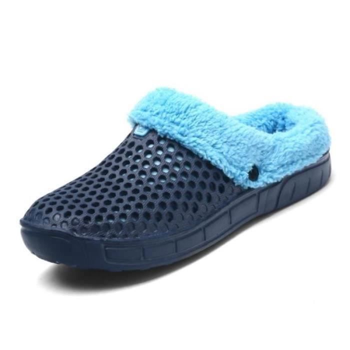 Pantoufle Hiver Mixte CHAUSSON BABOUCHE Confortable et Chaud