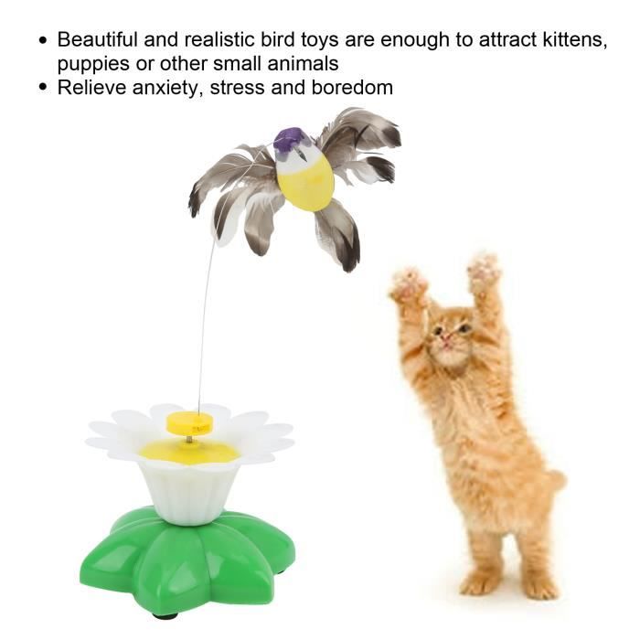 Siruishop Jouet Oiseau Électrique Chantant et Pépiant Jouet Oiseau Électronique pour Enfants Cadeau Mésange Bleue