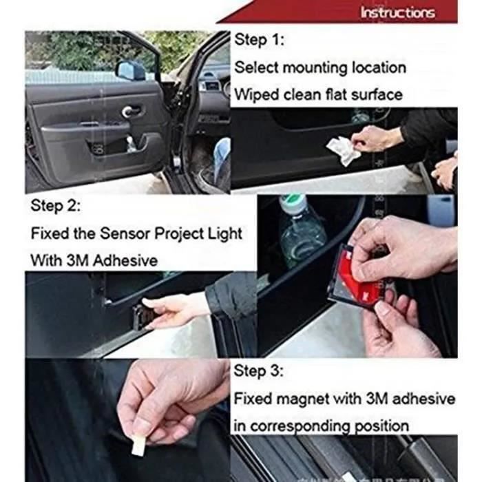 Projecteur Laser sans fil, lumière LED pour porte de voiture, lampe de