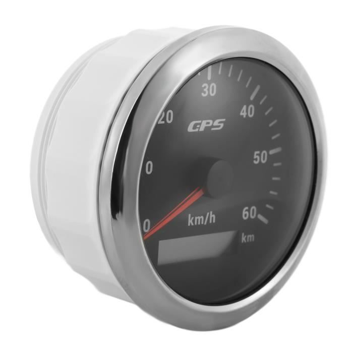 Zerone Compteur De Vitesse De 85 Mm Compteur De Vitesse GPS 30 Km/h Odomètre 85 Mm IP67 étanche