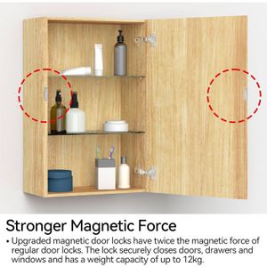 Barre Magnétique En Acier Inoxydable Pour Porte De Douche Pivotante En Verre, Avec Aimant Et Vis