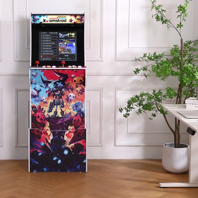 Borne D'arcade Amstrad Gunners – 2800 Jeux Rétro – Écran 19″ 4:3 – 2 Joueurs – 16 Boutons Rétroéclairés – 3 Hauteurs Réglables