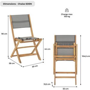 Lot De 6 Chaises Pliantes LuxNook – Assise PVC Rembourrée, Cadre Métal, 110 Kg Max