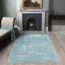 Tapis De Salon Vancouver Bleu Canard Gris Agréable Doux