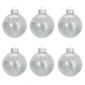 Lot De 6 Boules De Noël En Verre Avec Cheveux Dange