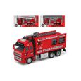 Jouet - BigBuy Fun - Camion de Pompiers Rouge - Pour Enfants de 3+ Ans - Couleur Rouge-0