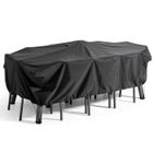 Housse de table de jardin noire 240 x 130 cm - Oviala