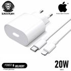 SAIYAJIN Chargeur Rapide 20W + Cable 1M blanc pour iPhone compatible