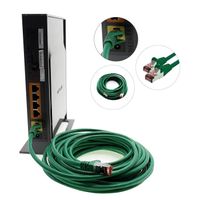 1aTTack.de - 50m câble patch CAT6 S/FTP PIMF blindage câble réseau CAT.6 RJ45 câble Ethernet routeur LAN DSL commutateur modem pa