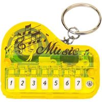 Funny Keychain, Portable Musical Instrument Piano Keychain Mini Electronic Keyboard Keychain