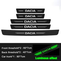 Décoration véhicule,Film adhésif de protection anti-rayures pour seuil de porte de voiture, pour Dacia Duster Logan - 5pcs[F83944]