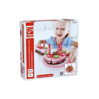 Gâteau d'anniversaire double goût Hape E3140 - Bois - Multicolore - 19x19x11cm - Enfant - Mixte