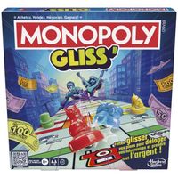 Monopoly Gliss', Jeu de Groupe Familial pour Enfants, Ados et Adultes, à partir de 8 Ans, 2 à 8 Joueurs, 20 Minutes en Moyenne, Jeu
