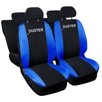 Lupex Shop Housses de siège auto compatibles pour Duster Noir Blue Clair
