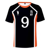 T shirt japon anime,2020 nouveau Haikyuu Japon Anime Cosplay Costume Fukurodani Volley-Ball Club Décontracté Tshirt Mode 3D Impress