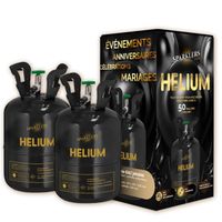 Hélium 2 Grandes Bouteilles Gaz d'Hélium pour 100 Ballons - Bonbonne Jetable 0,80m3