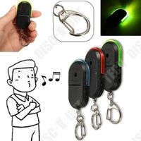 TD® Porte-clés LED sans fil contrôle de sifflet anti-perte alarme finder Dulcet Localisateur de clés avec signal et flash lumineux