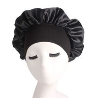 GG34626-Nouveaux bonnets de nuit en satin de couleur unie pour femmes bonnets de sommeil de nuit bonnets de soins capillaires bonn