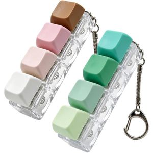 UJBVCX 2 Pièces Porte-clés Fidget, Porte-Clés Clavier, Jouet Fidget Clavier, pour Adulte Soulager Le Stress