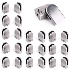 Neoteck Pince De Verre 8 PCS 10-12mm En Acier Inoxydable 304 Clip En Verre Pince Support Dos Plat Finition Chromig pour Balustrade