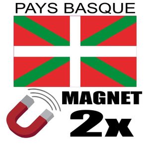AIMANTS - MAGNETS Aimants décoratifs SAFIRMES 2 x Magnet Pays Basque