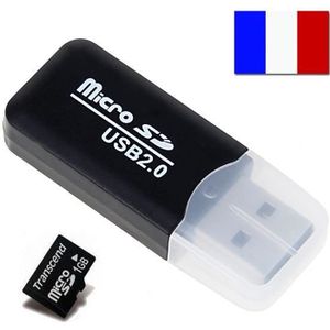 CLÉ USB Lecteur de carte Micro SD SIMPLISIM - USB 2.0 - Ca