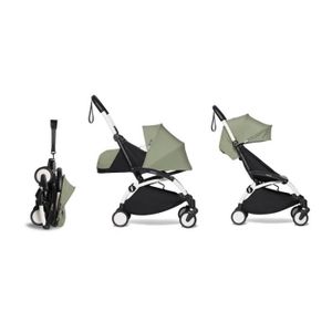 POUSSETTE  BABYZEN - Poussette YOYO² Pack 6+ et 0+ Olive / Cadre Blanc