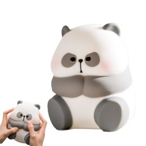 VEILLEUSE BÉBÉ HURRISE Pat Night Light Pat Light Tap – veilleuse en Silicone souple, dessin animé Panda, puericulture veilleuse Grand
