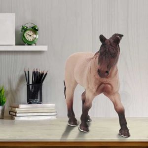 POUPON Mxzzand Jouet de modèle de cheval Figurine de Cheval Simulation Solide en Plastique jeux d'activite cheval blanc du Tennessee