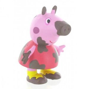 FIGURINE - PERSONNAGE Figurine Peppa Pig Boue - Peppa Pig - 6 cm - Personnages miniature - Licence Peppa Pig