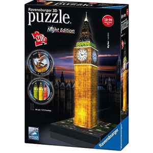 PUZZLE Ravensburger - Puzzle 3D - Big Ben de Nuit - 216 P
