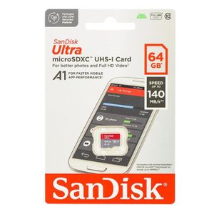 CARTE MÉMOIRE Micro SD SDXC Sandisk ultra 64Go 64GB 64g TF carte