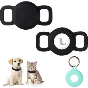 Airtag Coque de protection pour Apple AirTag étanche anti-perte AirTag pour  chats et chiens avec porte-clés Noir 4 A[448] - Cdiscount