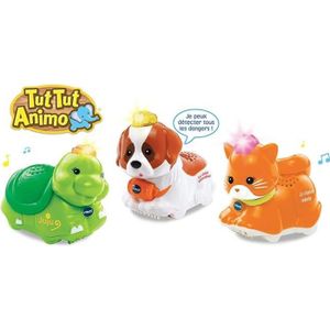 ROBOT - ANIMAL ANIMÉ Coffret Trio Tut Tut Animo VTECH - Animaux Domestiques - 3 animaux parlants et roulants - Mixte - De 1 à 5 ans