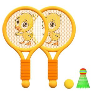 RAQUETTE DE BADMINTON LSS raquettes de badminton légères ensemble de raquettes de badminton pour enfants Raquette de jouets jeu Caneton Orange YS002