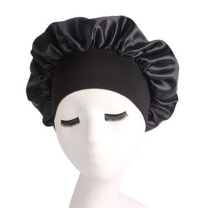 BONNET PISCINE- CAGOULE GG34626-Nouveaux bonnets de nuit en satin de couleur unie pour femmes bonnets de sommeil de nuit bonnets de soins capillaires bonn