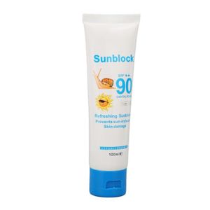 SOLAIRE CORPS VISAGE RUR Crème solaire hydratante rafraîchissante pour hommes et femmes, Protection UVA UVB, SPF90PA ++ 100 LC044