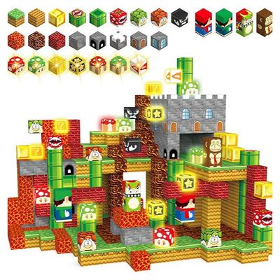 80 Blocs Magnétiques 3D – 10 Couleurs – Sac De Rangement – Jouet Éducatif Sensoriel Pour Enfants Dès 3 Ans