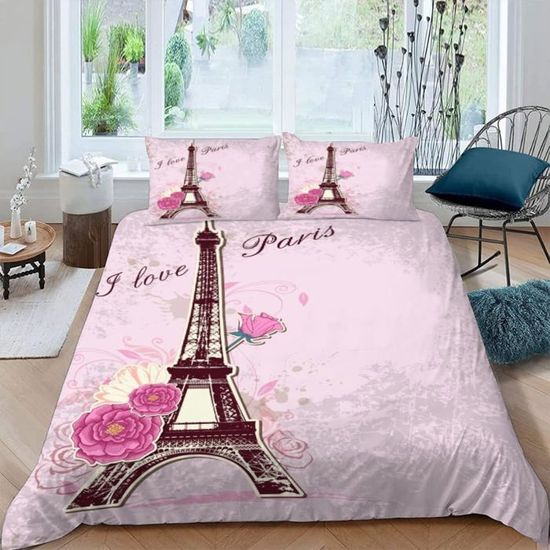 Housse De Couette 220 X 240 3D Lionceau Microfibre Parures De Lit