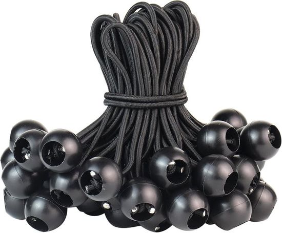 Tendeur Elastique Caoutchouc Professionnel avec Boule 30 Pièces Tendeur Bache Cordons Élastiques Tendeur Elastique Caoutchouc Professionnel avec Boule 30 Pièces Tendeur Bache Cordons Élastiques