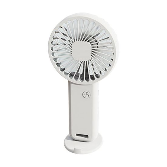 Rehomy Mini ventilateur de bureau portable rechargeable par USB, ventilateur pliable léger avec hauteur réglable et 4 vitesses, pour camping, voyage, maison, bureau, cuisine
